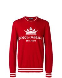 dolce gabbana red sweater|farfetch dolce gabbana sweater.